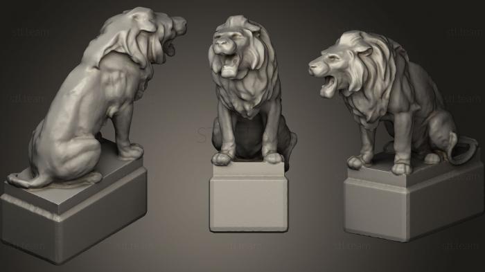 Статуэтки львы тигры сфинксы Статуя льва 35
